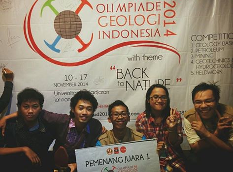 Geological Engineering Student Team Wins 1st ITB Indonesia Geology Olympics 2014