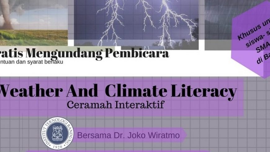 Weather and Climate Literacy – Interactive Lecture