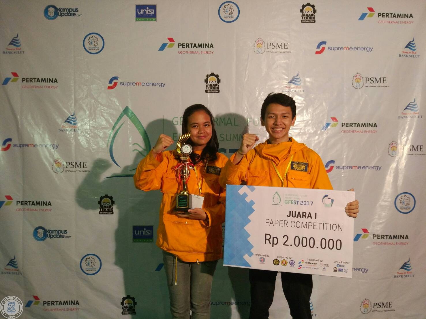 Geological Engineering Students FEST ITB Won the Champion at GFEST 2017