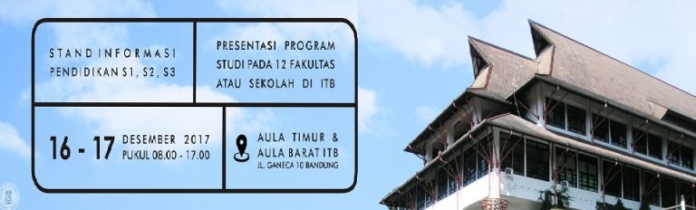 Open House of Education ITB, 16 – 17 December 2017