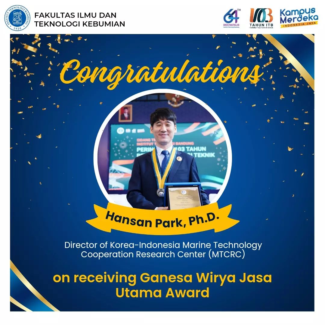 Congratulations to Mr. Hansan Park, Ph.D.