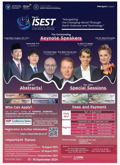 The 3rd International Seminar on Earth Sciences and Technology